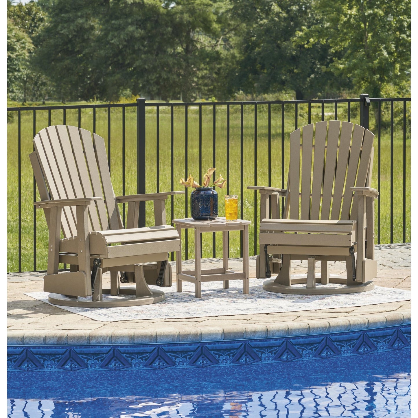 Signature Design by Ashley Hyland wave P114 - 820 Swivel Glider Chair - American Furniture of Slidell