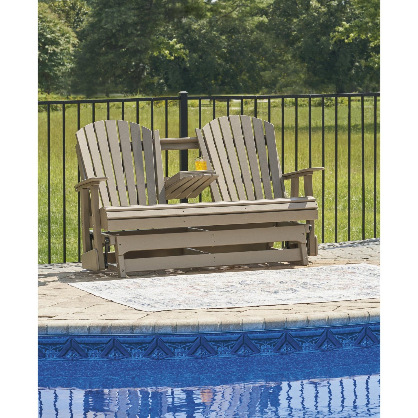 Signature Design by Ashley Hyland wave P114 - 835 Glider Loveseat - American Furniture of Slidell