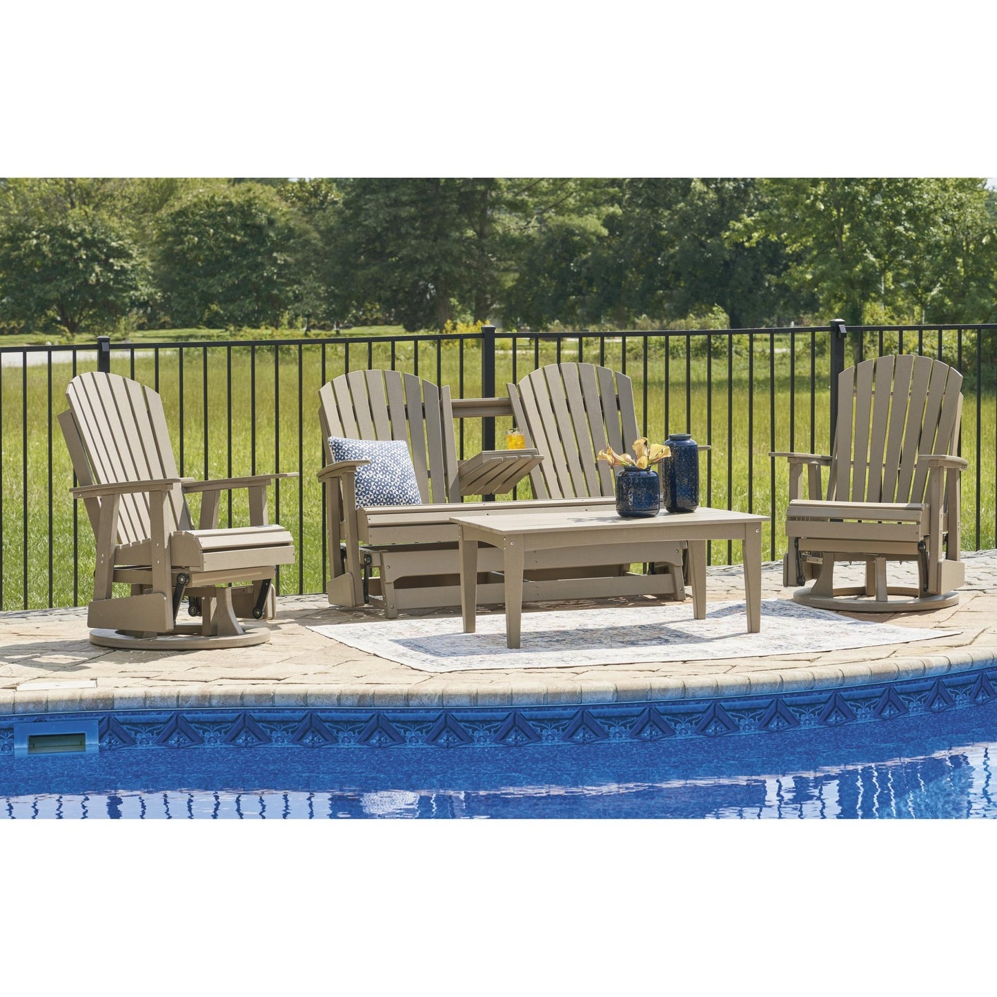 Signature Design by Ashley Hyland wave P114 - 835 Glider Loveseat - American Furniture of Slidell