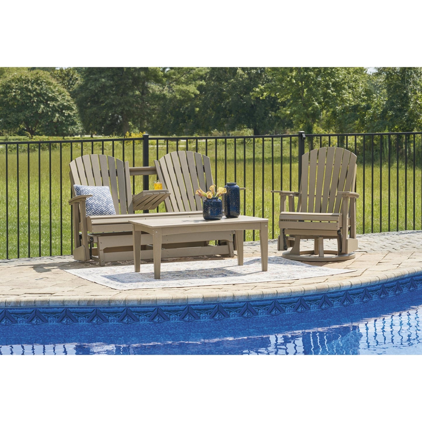 Signature Design by Ashley Hyland wave P114 - 835 Glider Loveseat - American Furniture of Slidell