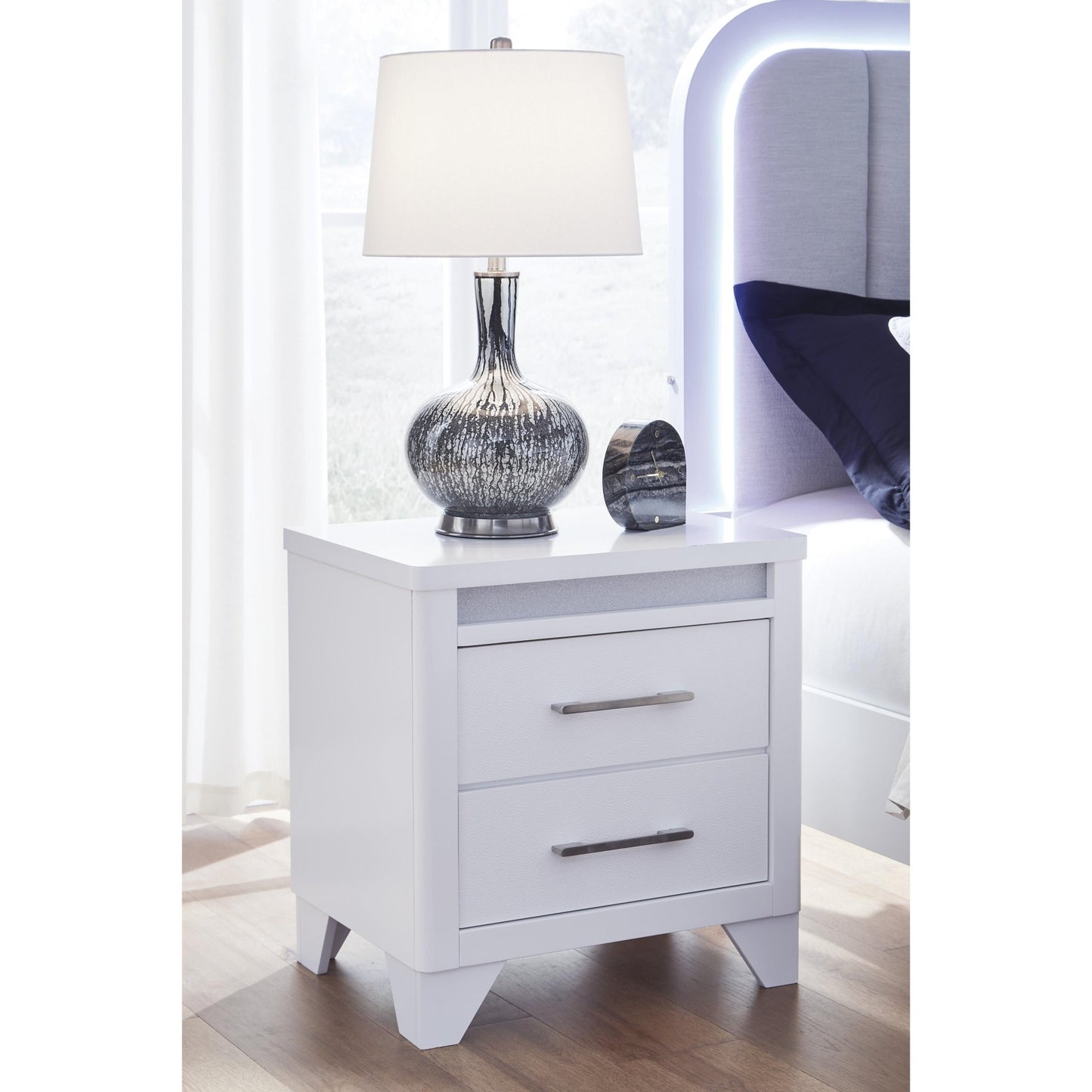 Signature Design by Ashley Jarlee PCB392 - 92 Two Drawer Night Stand - American Furniture of Slidell