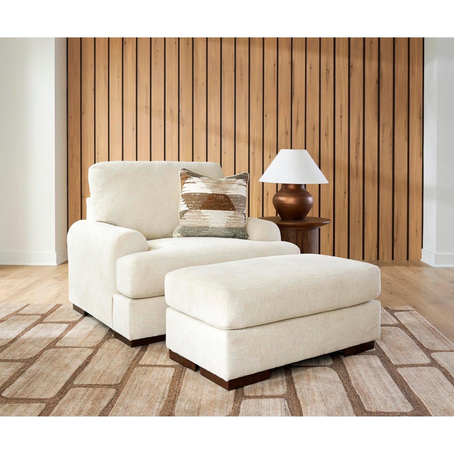 Signature Design by Ashley Jayne Park Fabric Ottoman PC8150614 - American Furniture of Slidell