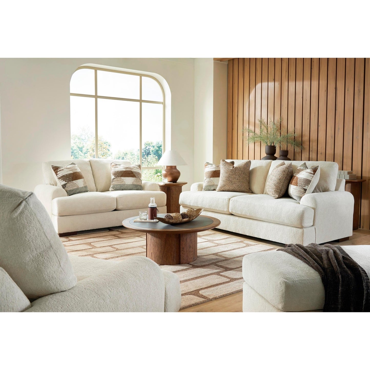 Signature Design by Ashley Jayne Park Fabric Ottoman PC8150614 - American Furniture of Slidell