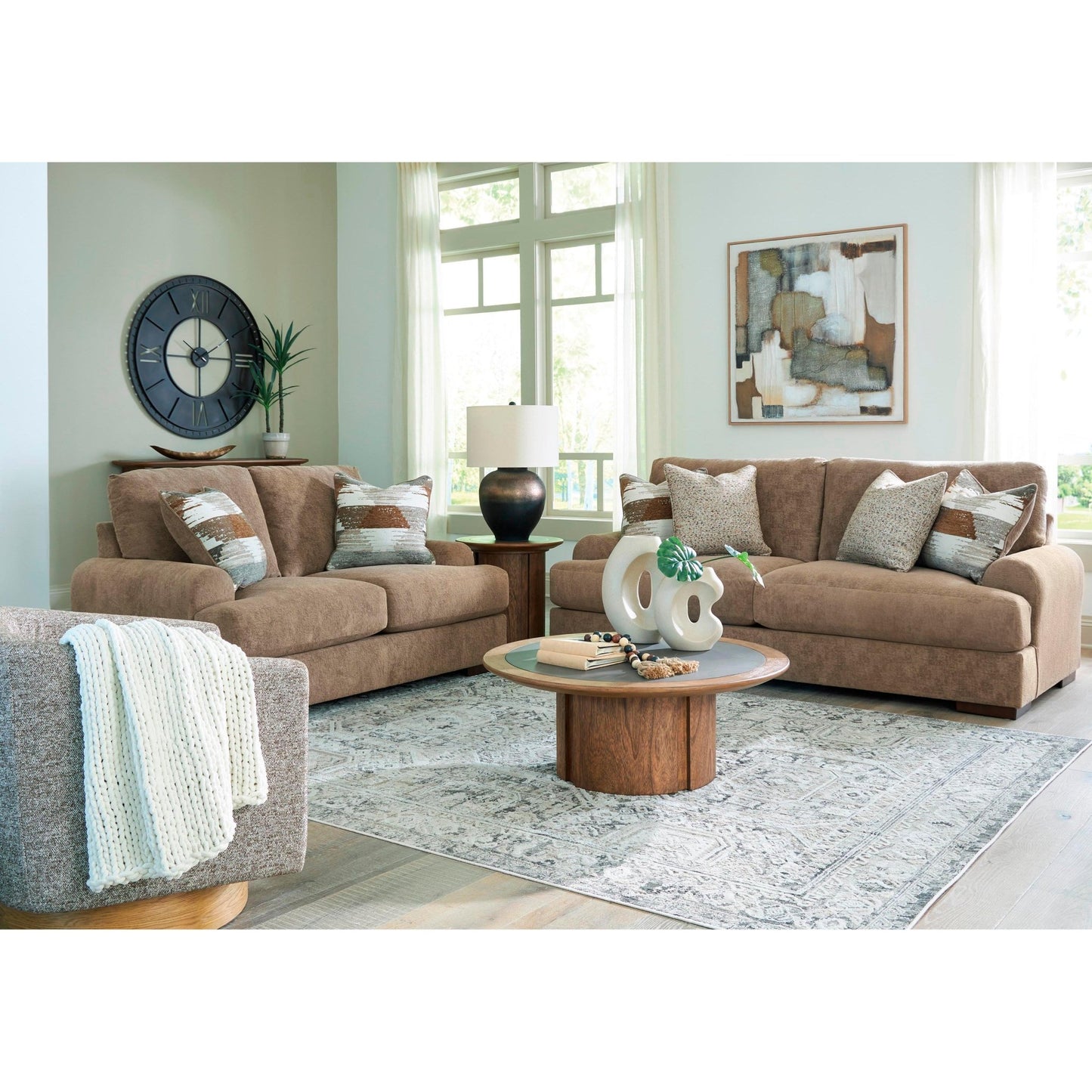 Signature Design by Ashley Jayne Park Stationary Fabric Loveseat PC8150535 - American Furniture of Slidell