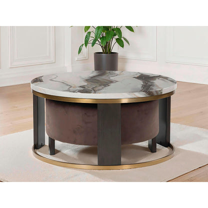 Signature Design by Ashley Jazmore T671T1 Coffee Table and 2 Ends - American Furniture of Slidell