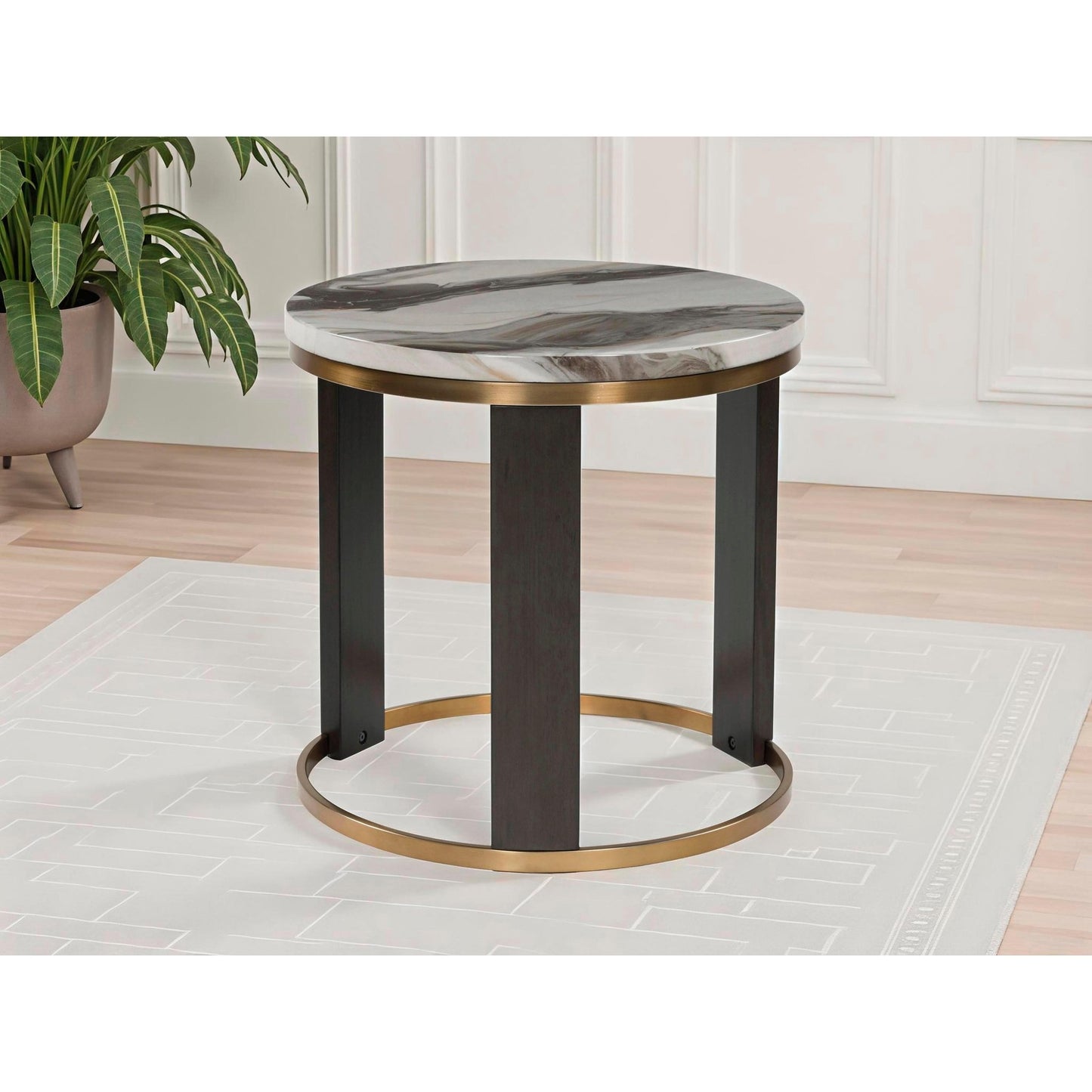 Signature Design by Ashley Jazmore T671T1 Coffee Table and 2 Ends - American Furniture of Slidell