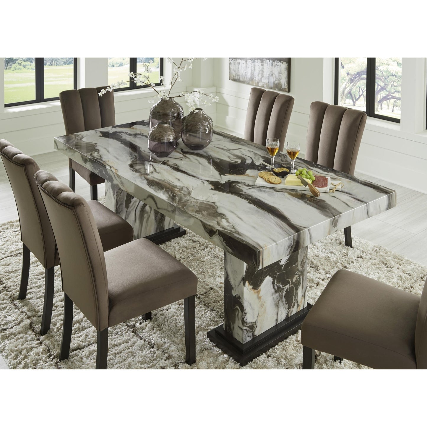 Signature Design by Ashley Jeshina PCD581D4 Dining Table - American Furniture of Slidell