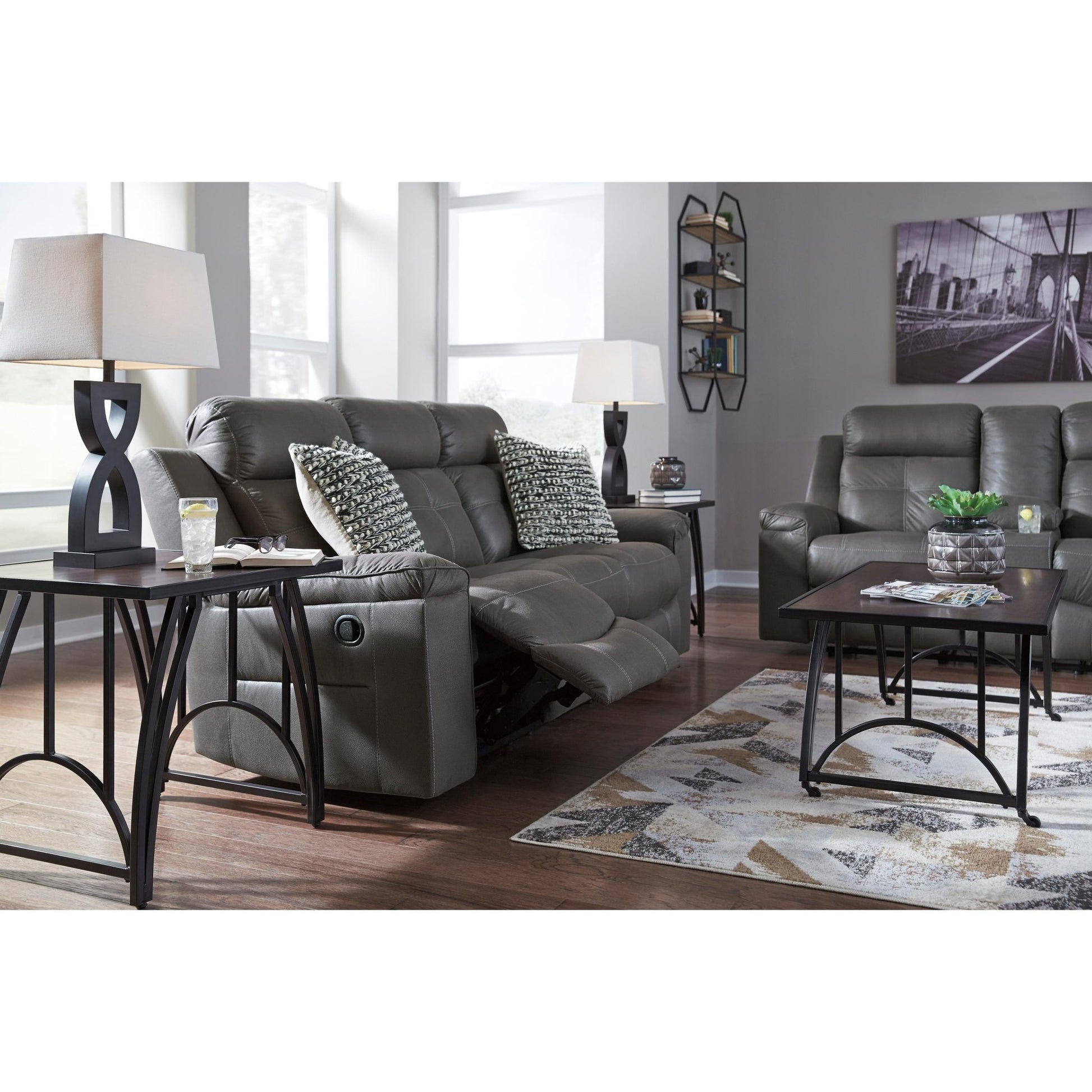 Signature Design by Ashley Jesolo 8670588C Reclining Sofa - American Furniture of Slidell