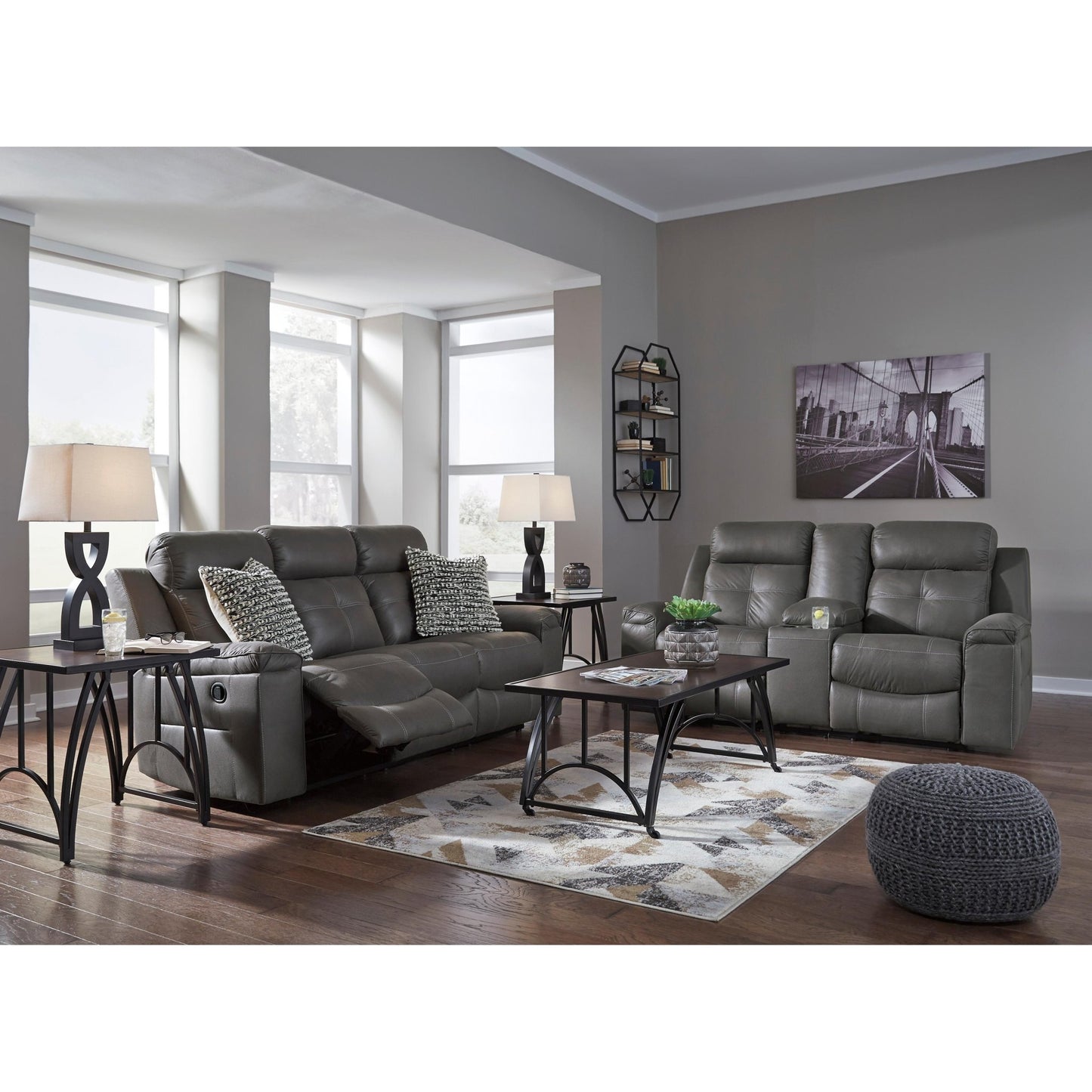 Signature Design by Ashley Jesolo 8670588C Reclining Sofa - American Furniture of Slidell