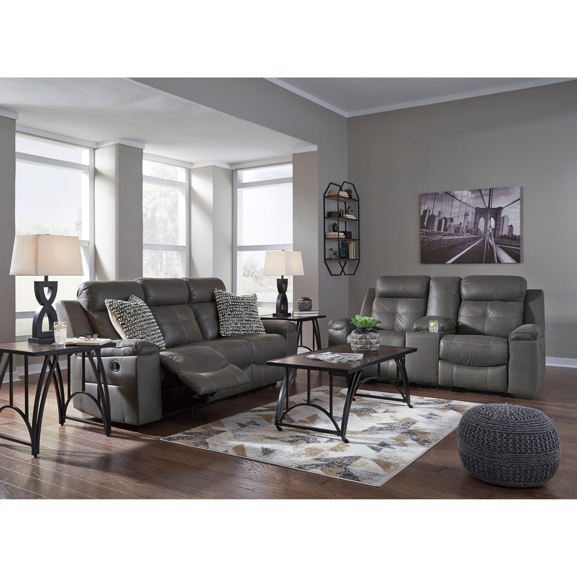 Signature Design by Ashley Jesolo 8670588C Reclining Sofa - American Furniture of Slidell