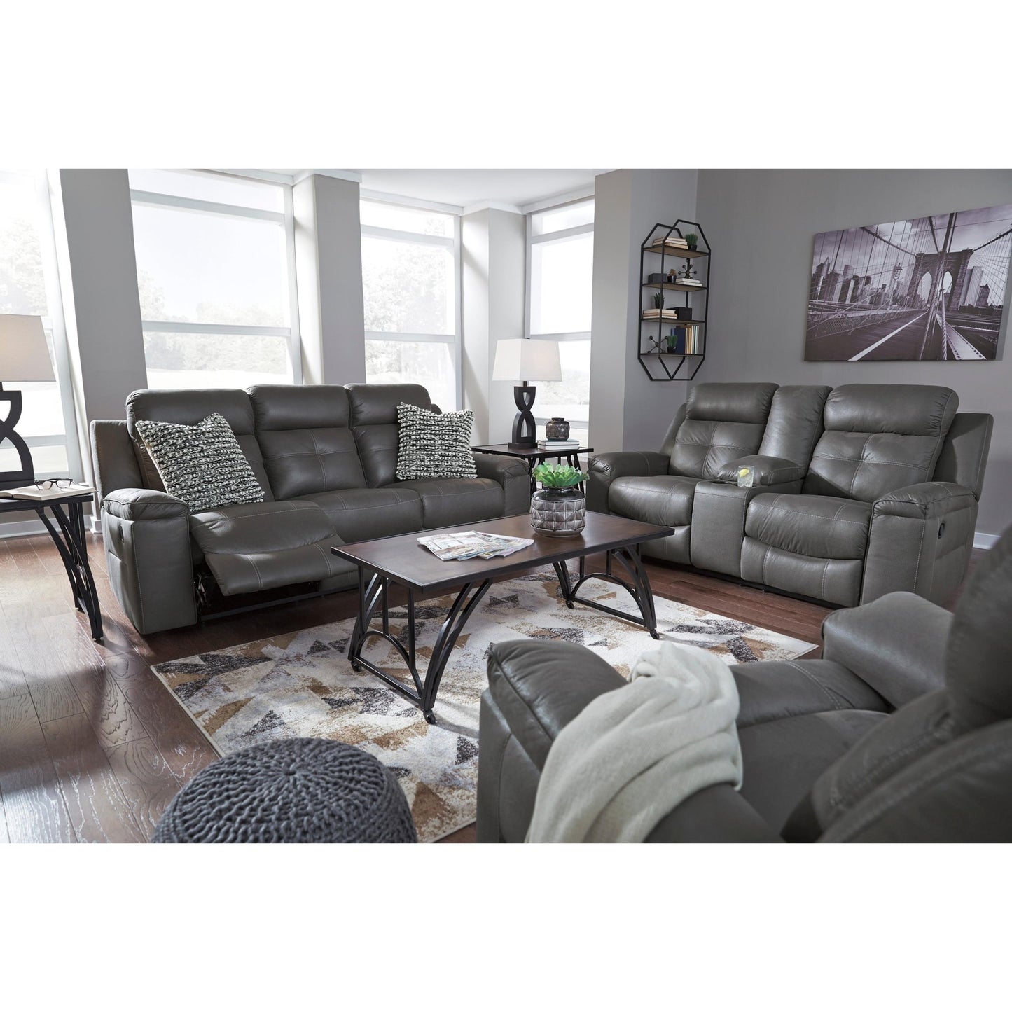 Signature Design by Ashley Jesolo 8670588C Reclining Sofa - American Furniture of Slidell