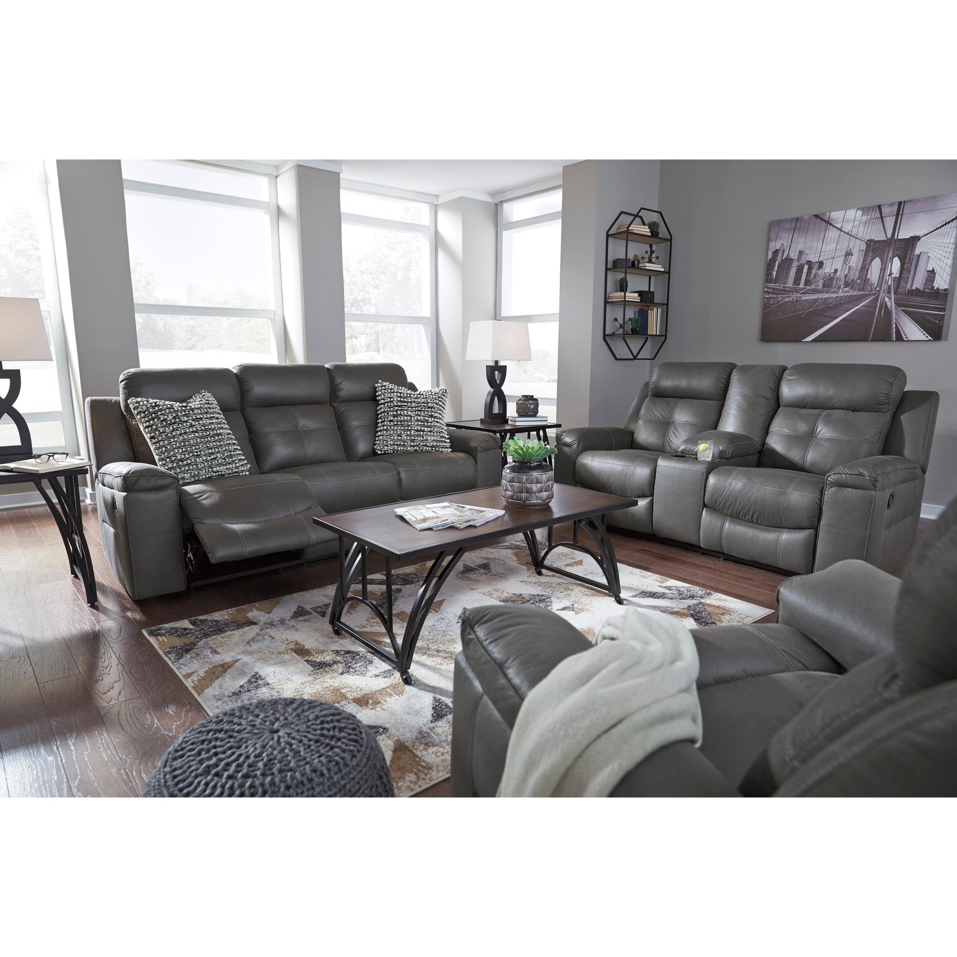 Signature Design by Ashley Jesolo 8670588C Reclining Sofa - American Furniture of Slidell