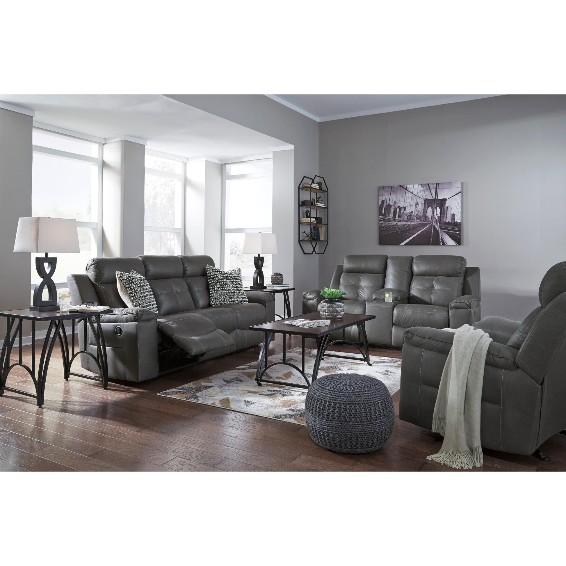 Signature Design by Ashley Jesolo 8670588C Reclining Sofa - American Furniture of Slidell