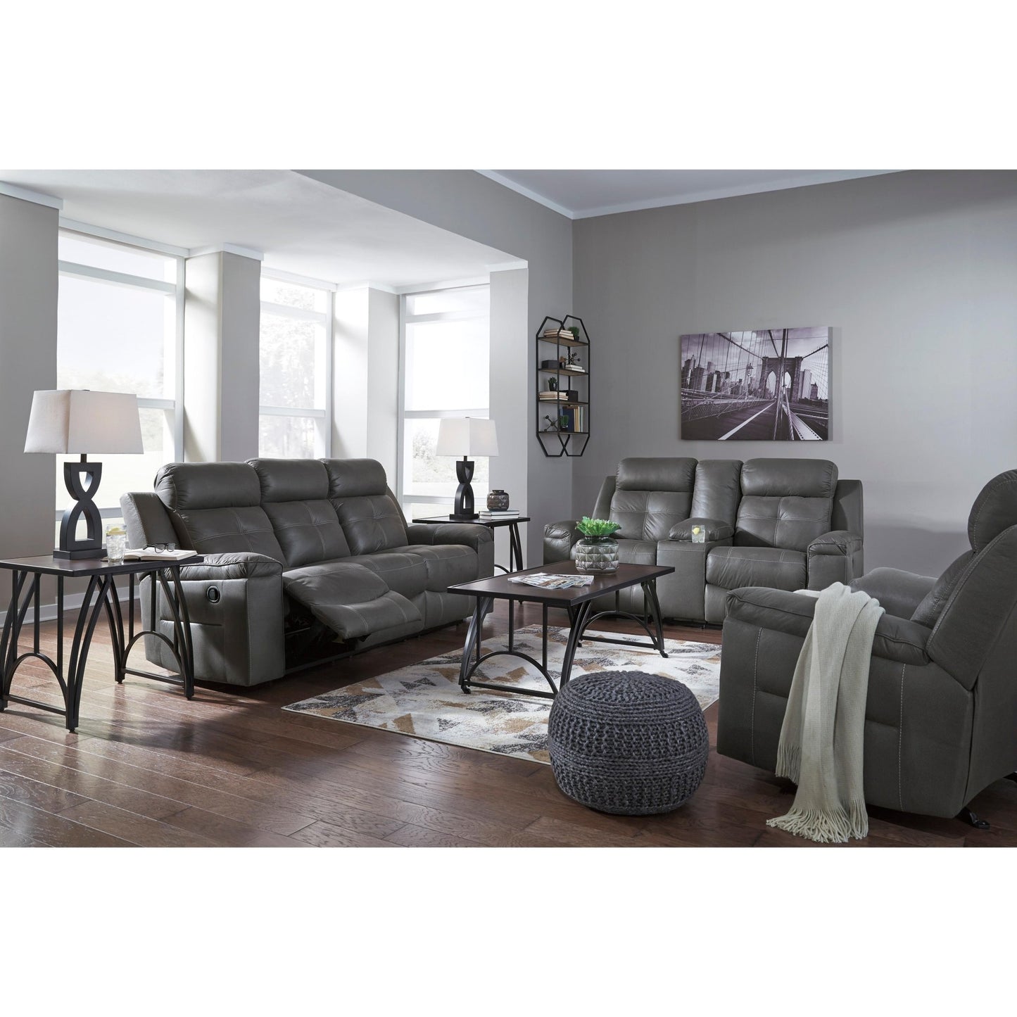 Signature Design by Ashley Jesolo 8670588C Reclining Sofa - American Furniture of Slidell
