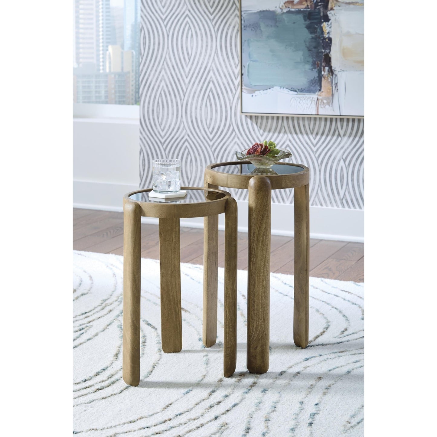 Signature Design by Ashley Jossor A4000726 Accent Table Set - American Furniture of Slidell