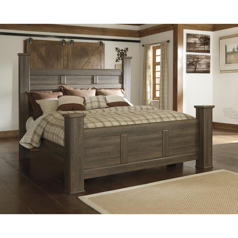 Signature Design by Ashley Juararo B251B35 6 pc King Poster Bedroom Set - American Furniture of Slidell