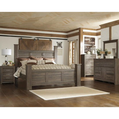 Signature Design by Ashley Juararo B251B35 6 pc King Poster Bedroom Set - American Furniture of Slidell