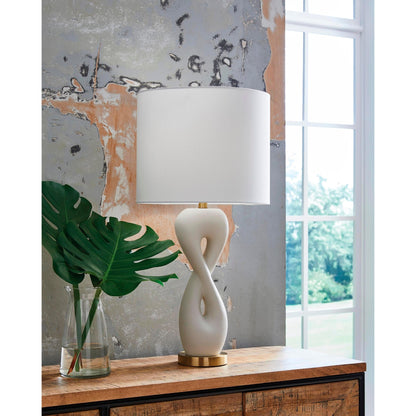 Signature Design by Ashley Judrich L236024 Poly Table Lamp - American Furniture of Slidell