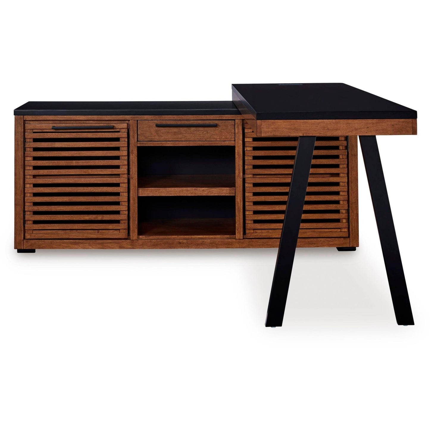 Signature Design by Ashley Kallari H737H1 Credenza with Desk Return - American Furniture of Slidell