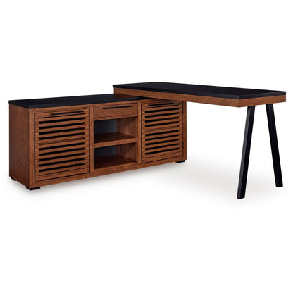 Signature Design by Ashley Kallari H737H1 Credenza with Desk Return - American Furniture of Slidell