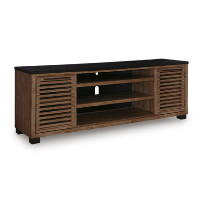 Signature Design by Ashley Kallari W737 - 78 XL TV Stand with Fireplace Option - American Furniture of Slidell
