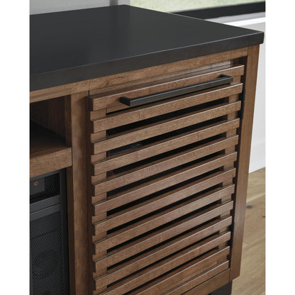 Signature Design by Ashley Kallari W737 - 78 XL TV Stand with Fireplace Option - American Furniture of Slidell