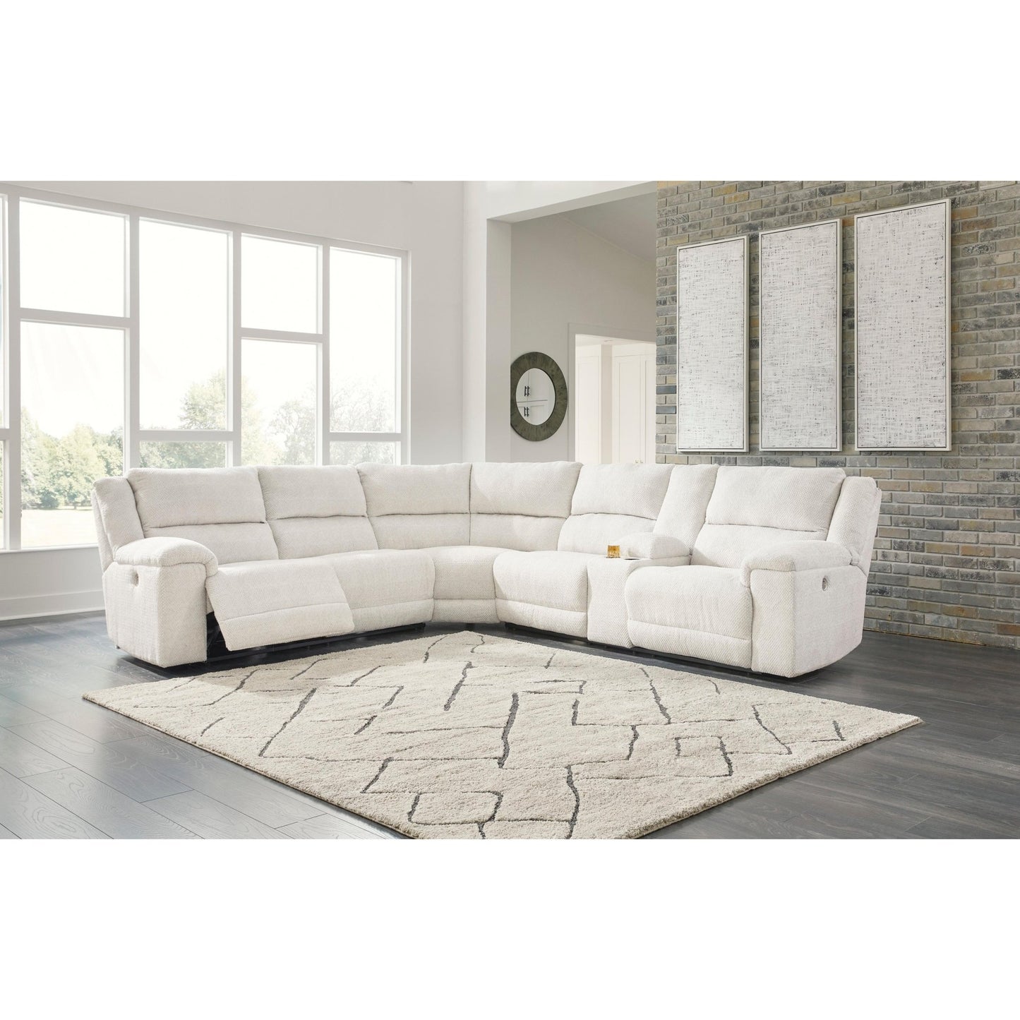 Signature Design by Ashley Keensburg 61807S2 3 pc Power Reclining Sectional - American Furniture of Slidell