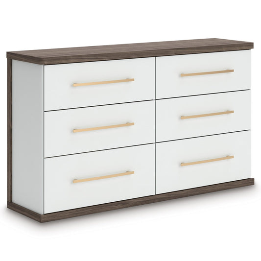 Signature Design by Ashley Kendanport PCB1108 - 31 Six Drawer Dresser - American Furniture of Slidell