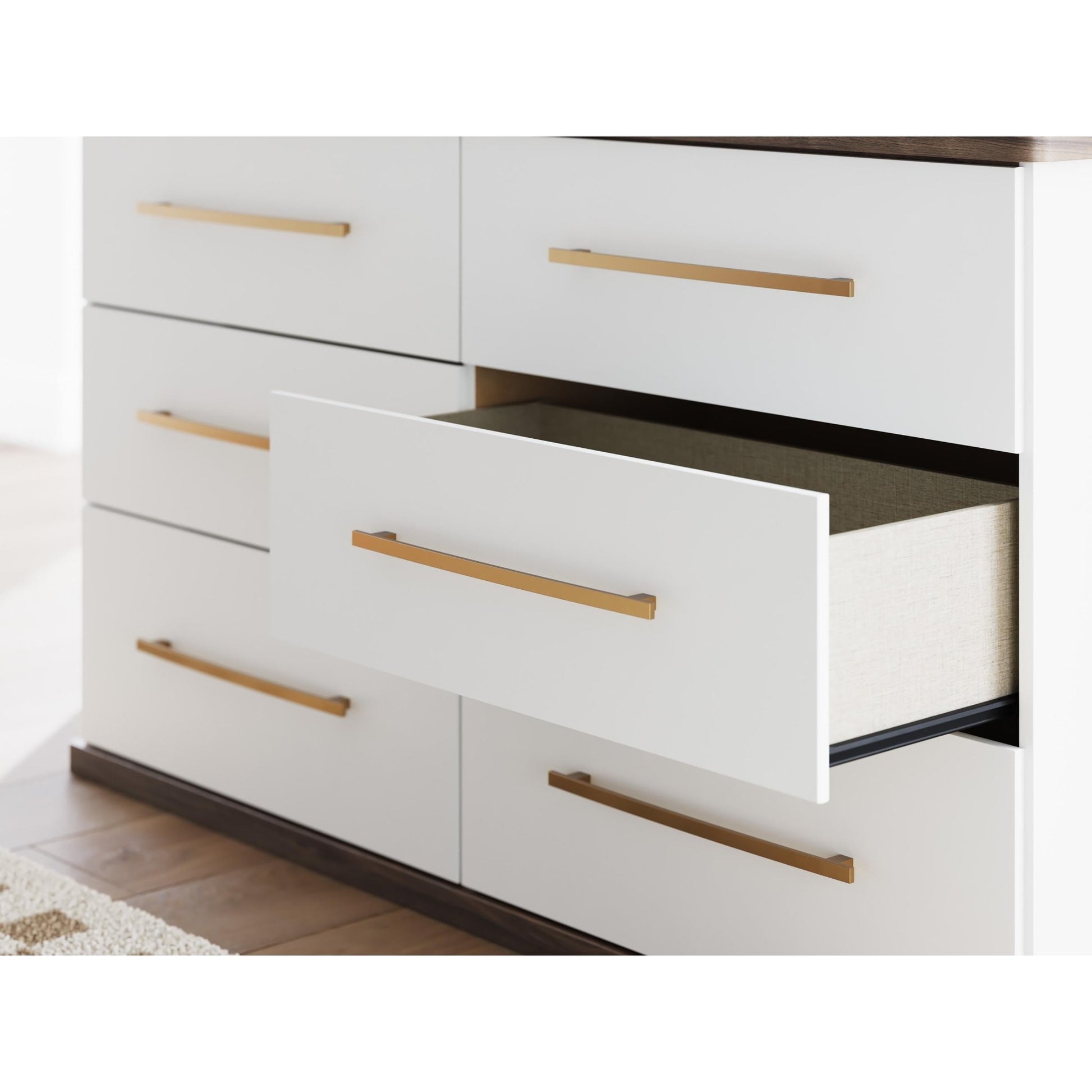 Signature Design by Ashley Kendanport PCB1108 - 31 Six Drawer Dresser - American Furniture of Slidell