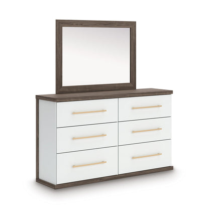 Signature Design by Ashley Kendanport PCB1108B1 Dresser and Mirror - American Furniture of Slidell