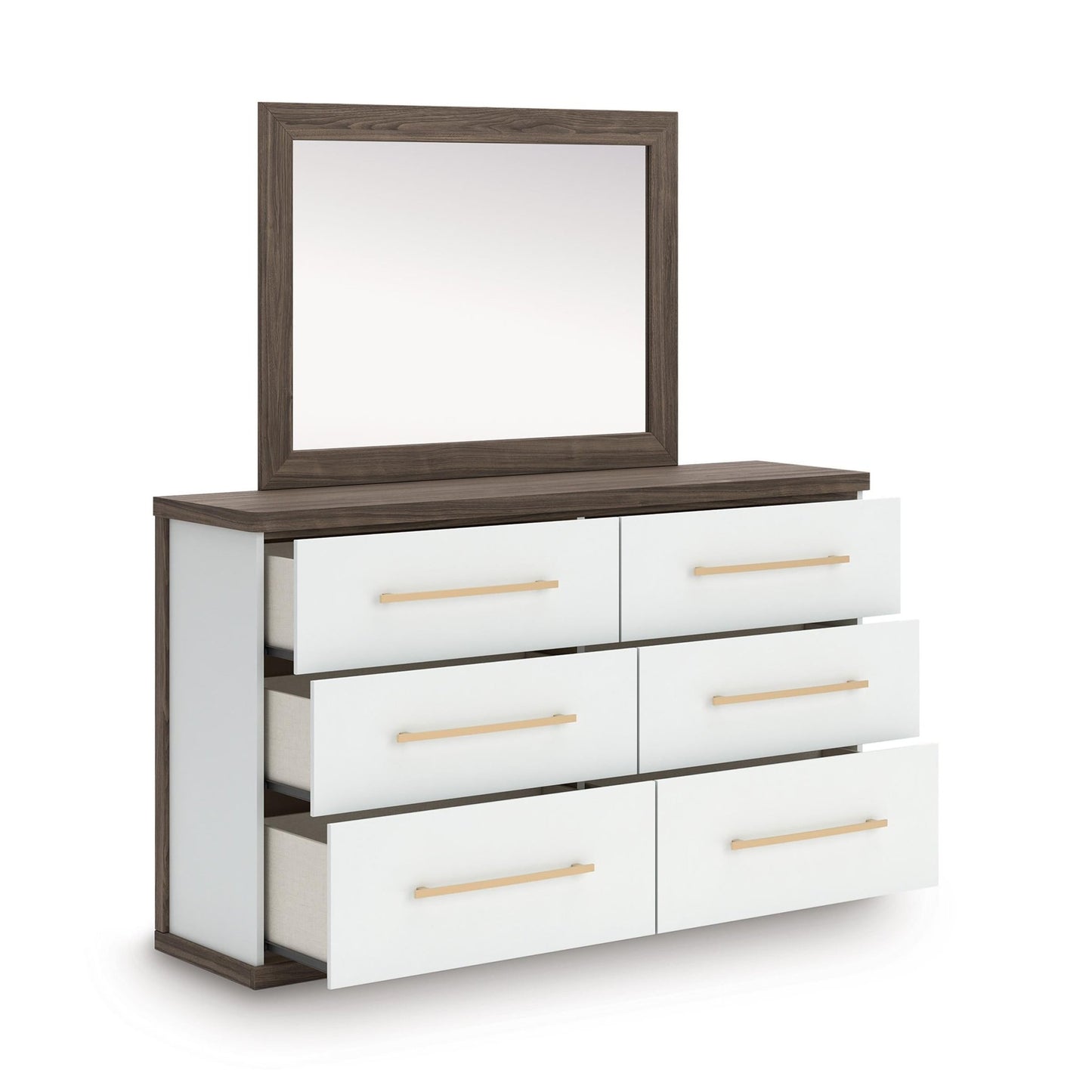 Signature Design by Ashley Kendanport PCB1108B1 Dresser and Mirror - American Furniture of Slidell
