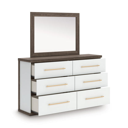 Signature Design by Ashley Kendanport PCB1108B1 Dresser and Mirror - American Furniture of Slidell