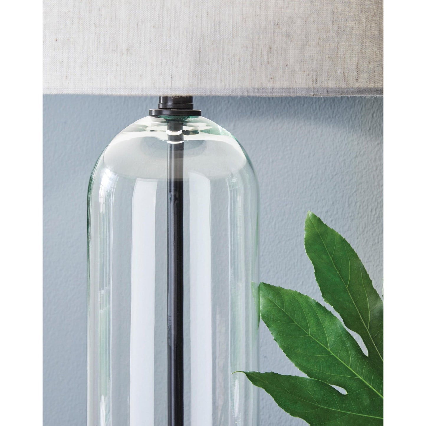 Signature Design by Ashley Kerrbrook L430944 Glass Table Lamp - American Furniture of Slidell
