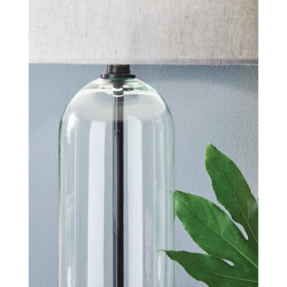 Signature Design by Ashley Kerrbrook L430944 Glass Table Lamp - American Furniture of Slidell