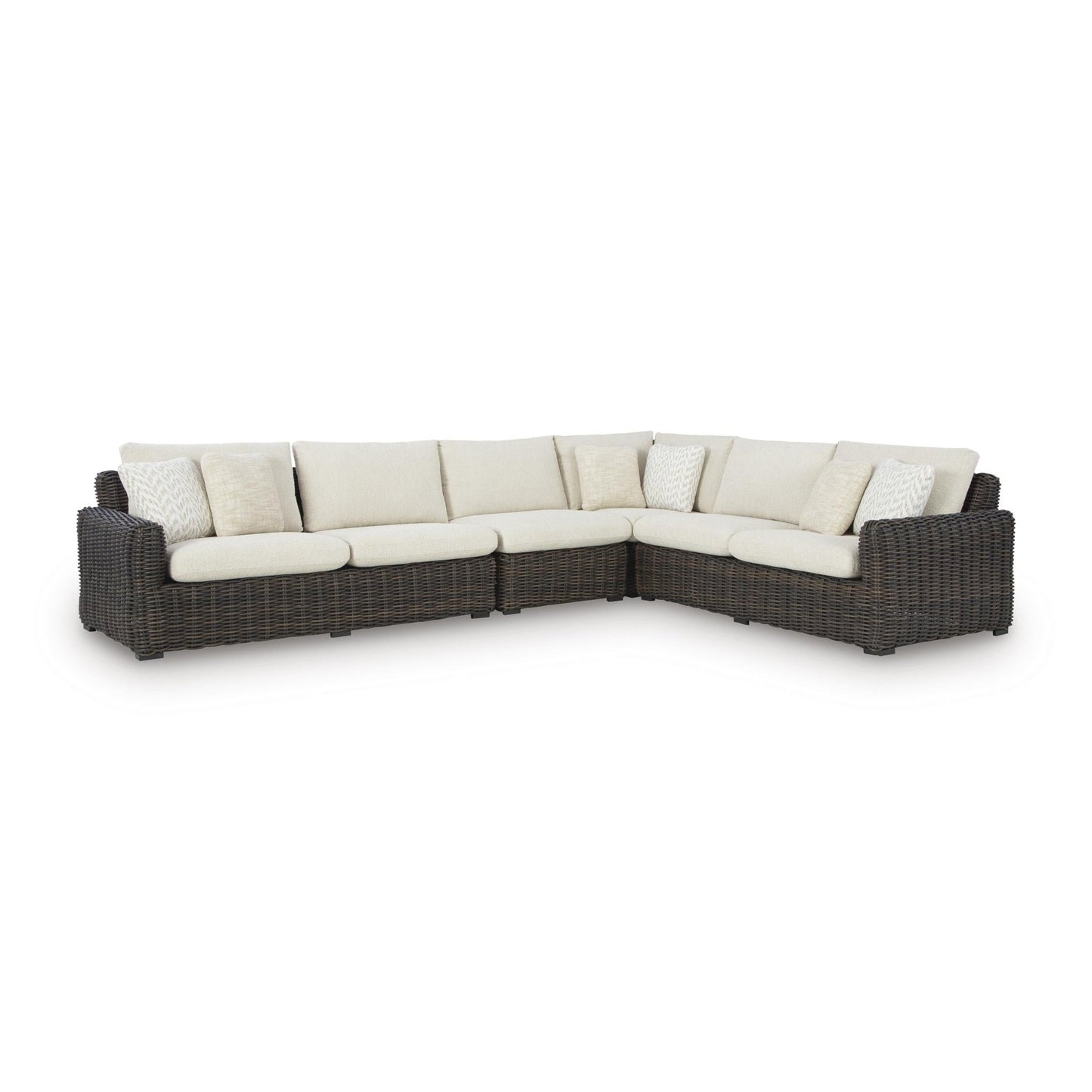 Signature Design by Ashley Kimora P711P2 4 pc Outdoor Sectional - American Furniture of Slidell
