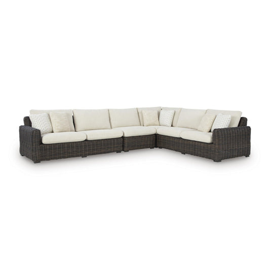 Signature Design by Ashley Kimora P711P2 4 pc Outdoor Sectional - American Furniture of Slidell