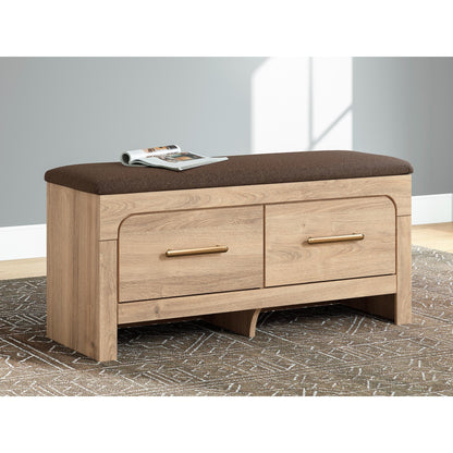 Signature Design by Ashley Kinlanni PCB1360 - 09 Bedroom Upholstered Storage Bench - American Furniture of Slidell
