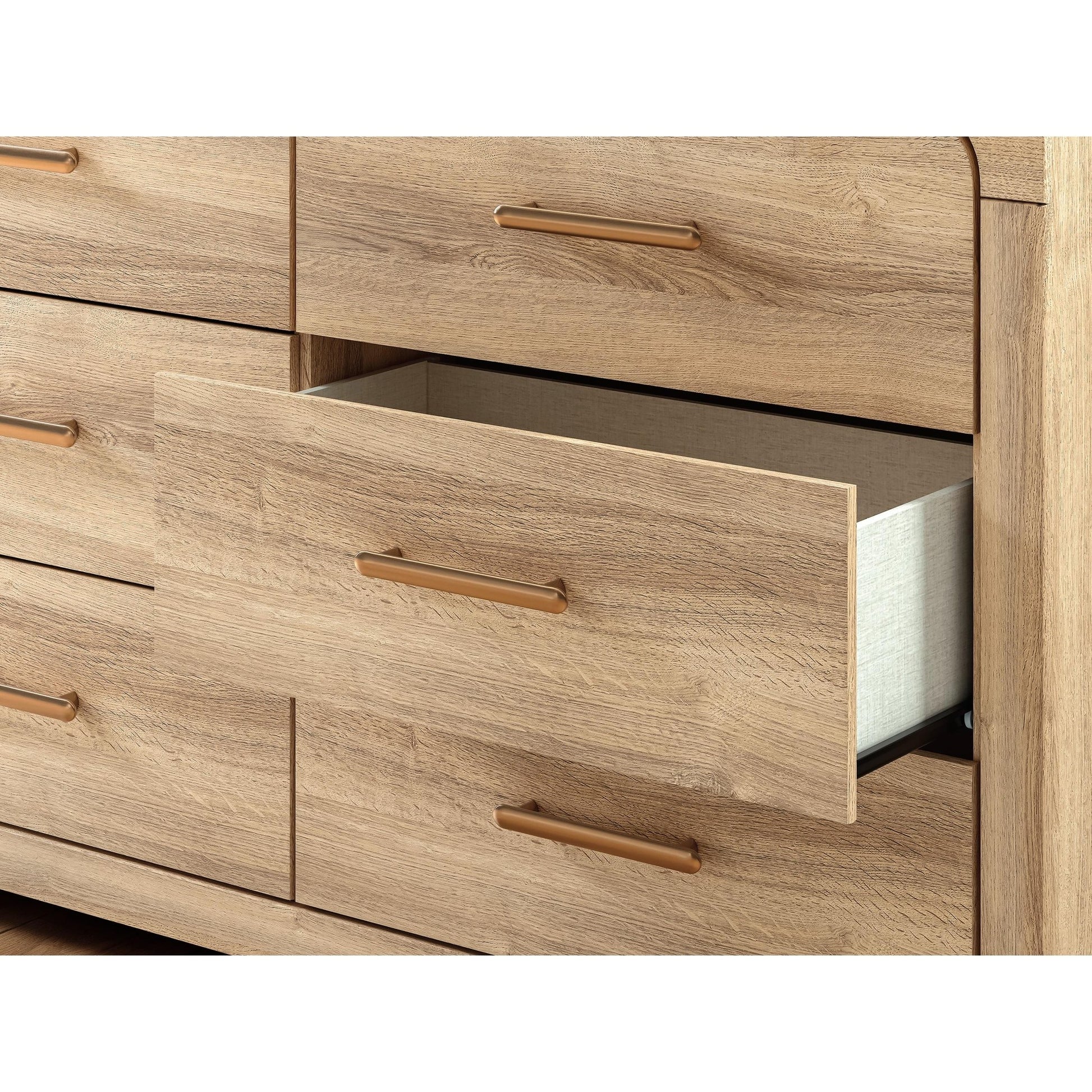 Signature Design by Ashley Kinlanni PCB1360 - 31 Six Drawer Dresser - American Furniture of Slidell