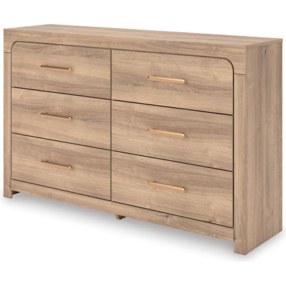 Signature Design by Ashley Kinlanni PCB1360 - 31 Six Drawer Dresser - American Furniture of Slidell