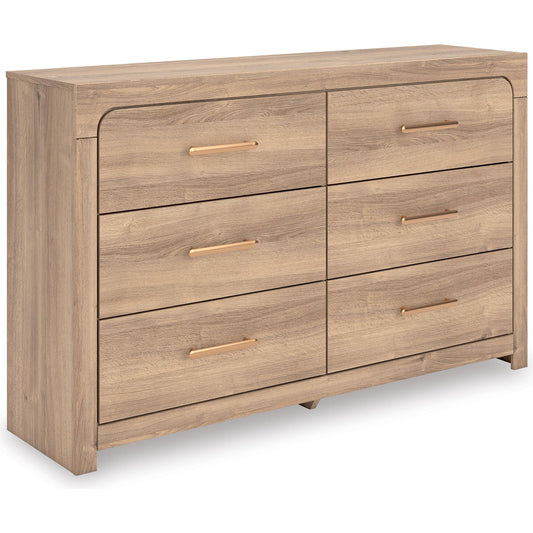 Signature Design by Ashley Kinlanni PCB1360 - 31 Six Drawer Dresser - American Furniture of Slidell