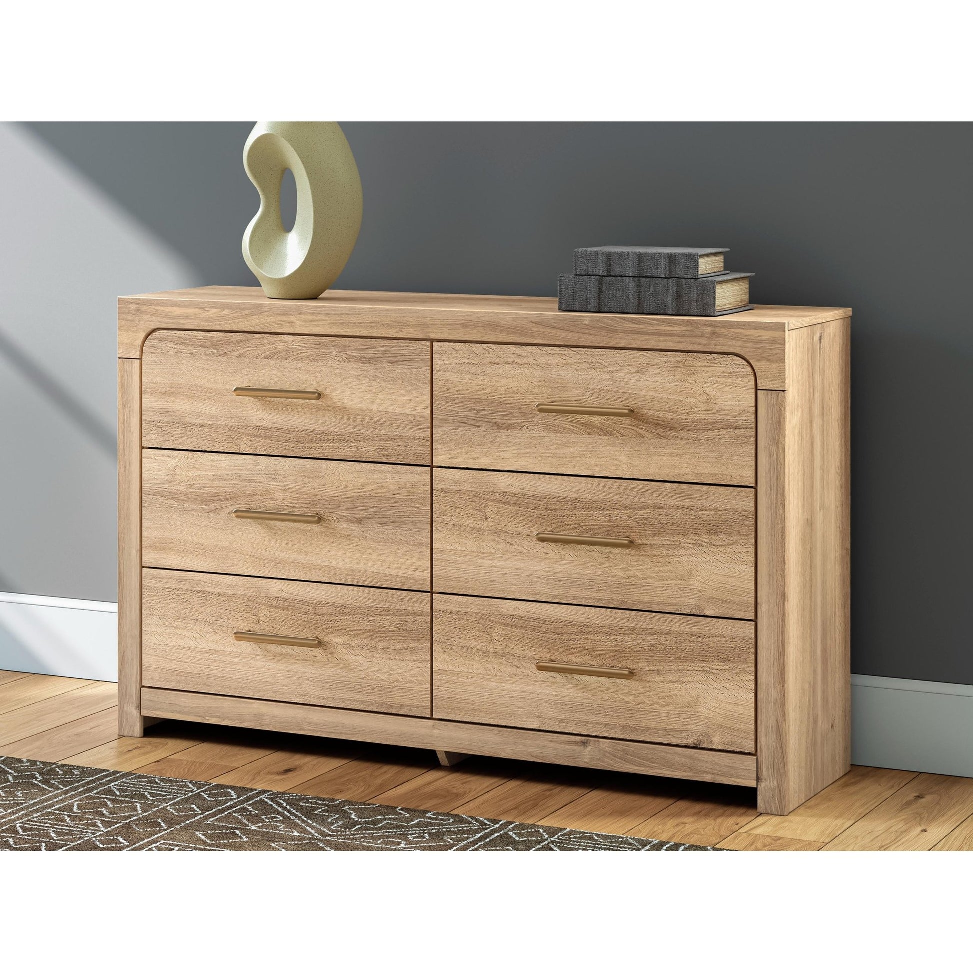 Signature Design by Ashley Kinlanni PCB1360 - 31 Six Drawer Dresser - American Furniture of Slidell