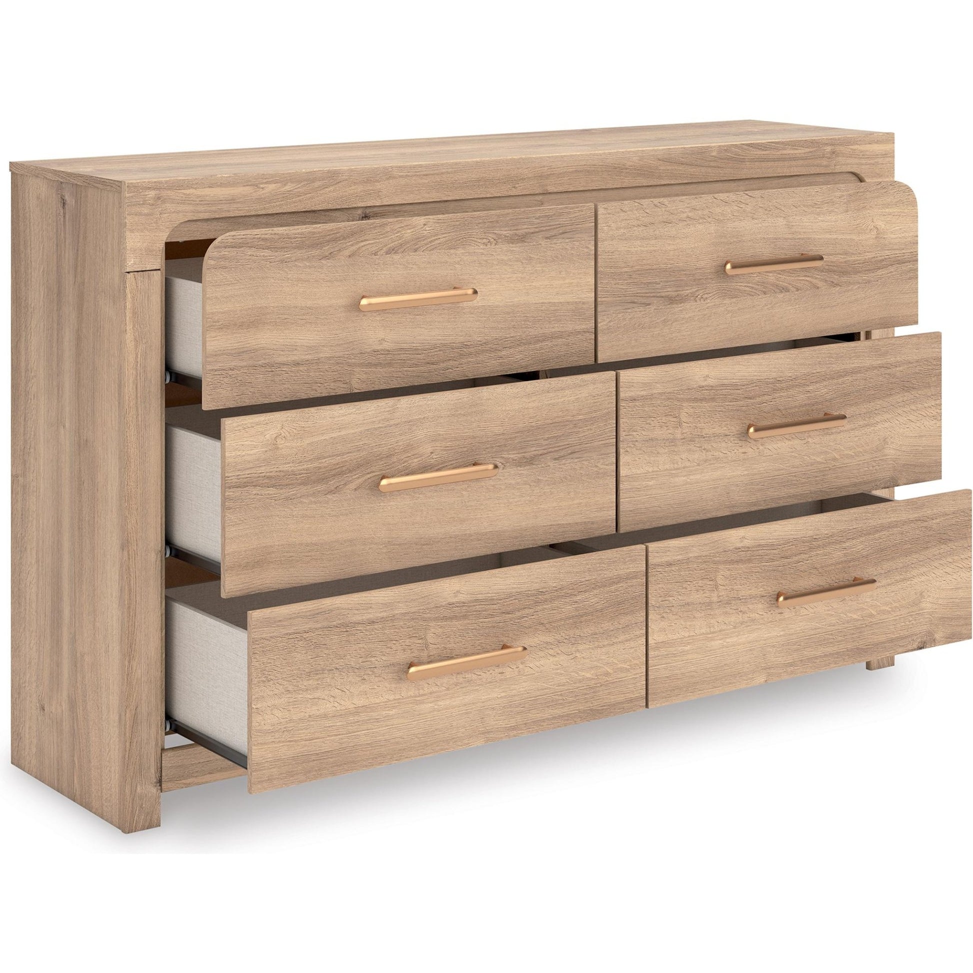Signature Design by Ashley Kinlanni PCB1360 - 31 Six Drawer Dresser - American Furniture of Slidell