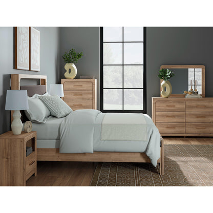 Signature Design by Ashley Kinlanni PCB1360 - 57 Queen Upholstered Panel Headboard - American Furniture of Slidell