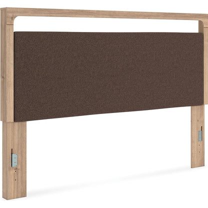 Signature Design by Ashley Kinlanni PCB1360 - 58 King Upholstered Panel Headboard - American Furniture of Slidell
