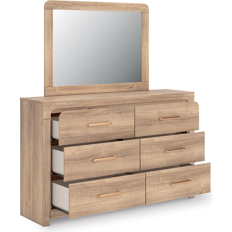 Signature Design by Ashley Kinlanni PCB1360B1 Dresser and Mirror - American Furniture of Slidell