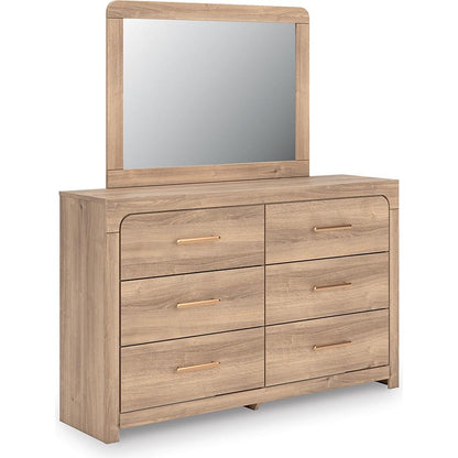 Signature Design by Ashley Kinlanni PCB1360B1 Dresser and Mirror - American Furniture of Slidell