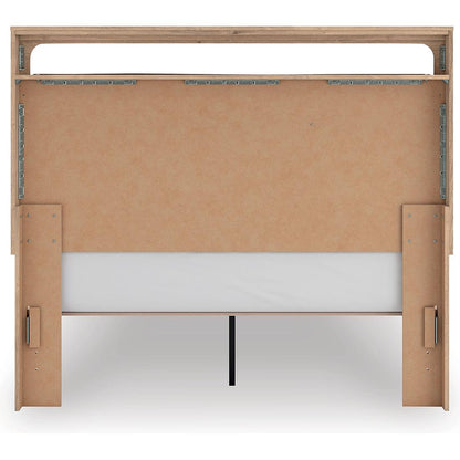 Signature Design by Ashley Kinlanni PCB1360B10 Queen Upholstered Platform Bed - American Furniture of Slidell