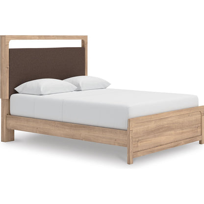 Signature Design by Ashley Kinlanni PCB1360B10 Queen Upholstered Platform Bed - American Furniture of Slidell