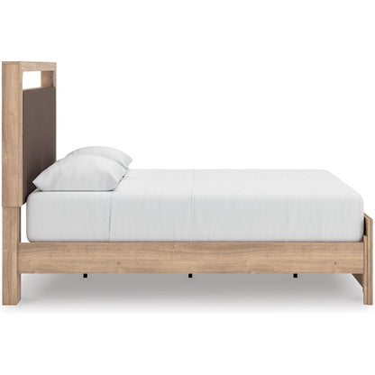 Signature Design by Ashley Kinlanni PCB1360B10 Queen Upholstered Platform Bed - American Furniture of Slidell
