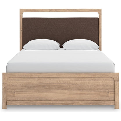 Signature Design by Ashley Kinlanni PCB1360B10 Queen Upholstered Platform Bed - American Furniture of Slidell